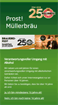 Mobile Screenshot of muellerbraeu.de