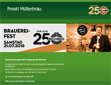 Tablet Screenshot of muellerbraeu.de