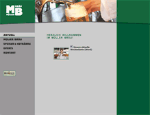 Tablet Screenshot of muellerbraeu.at