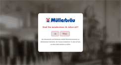 Desktop Screenshot of muellerbraeu.com